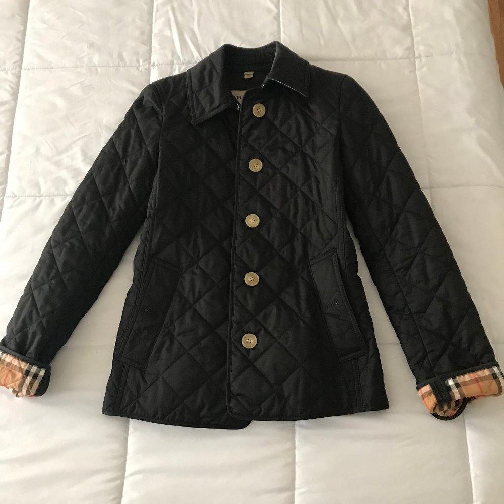 Burberry Frankby Black Diamond XXS Quilted Jacket